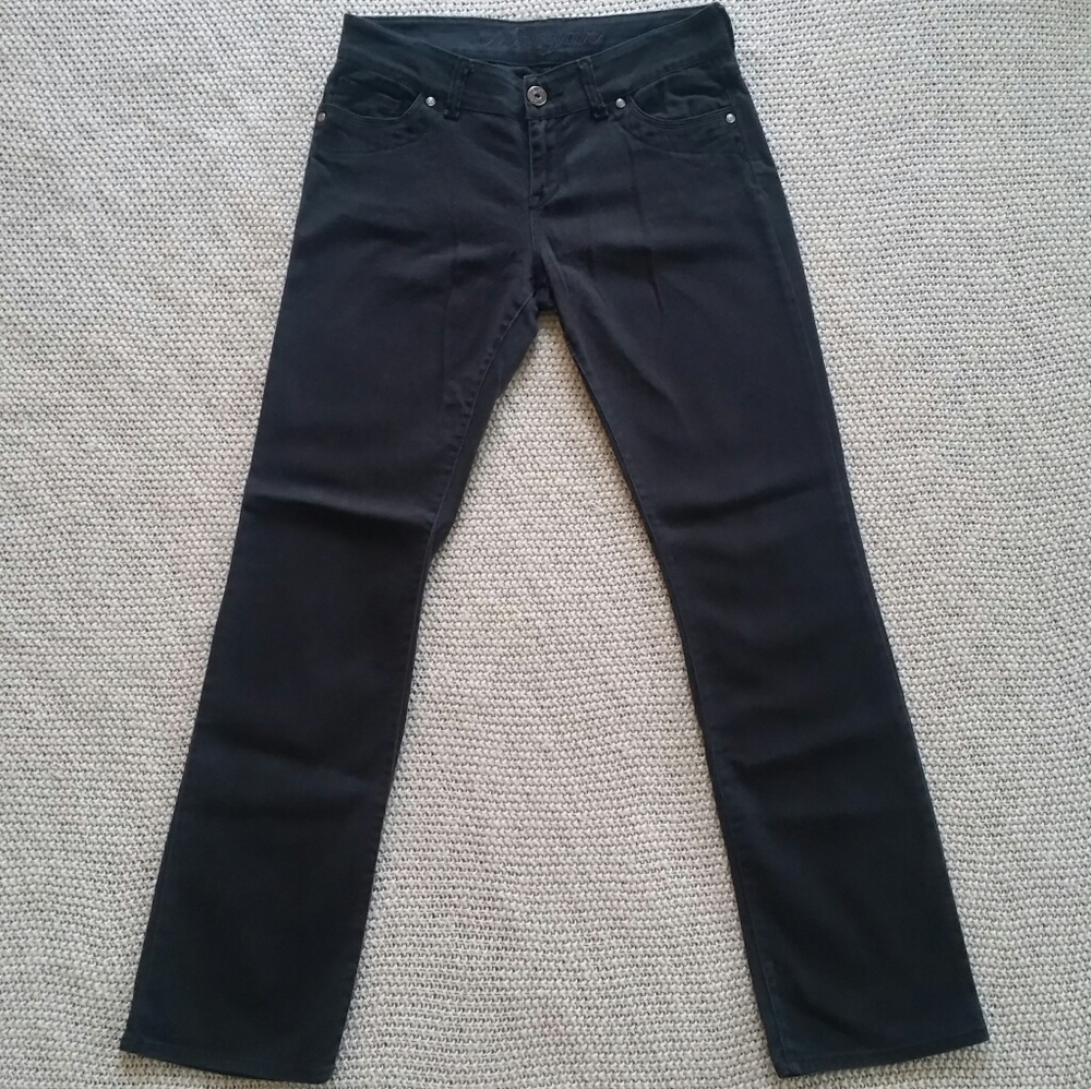 dELiA*s Morgan Straight Black Jeans